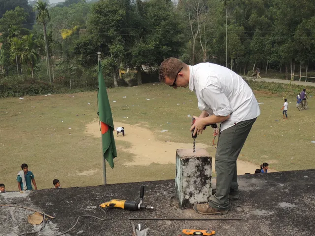 installing the first two gps sites