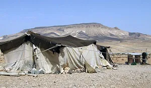 An estimated 1.5 million Syrians displaced by the drought fled the countryside, often to tent camps at the peripheries of cities already swollen by refugees from the war in Iraq. (Stephen Starr/IRIN)