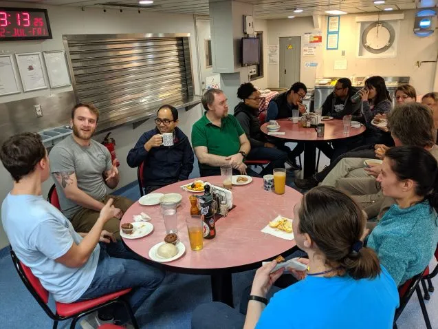 people sitting at tables