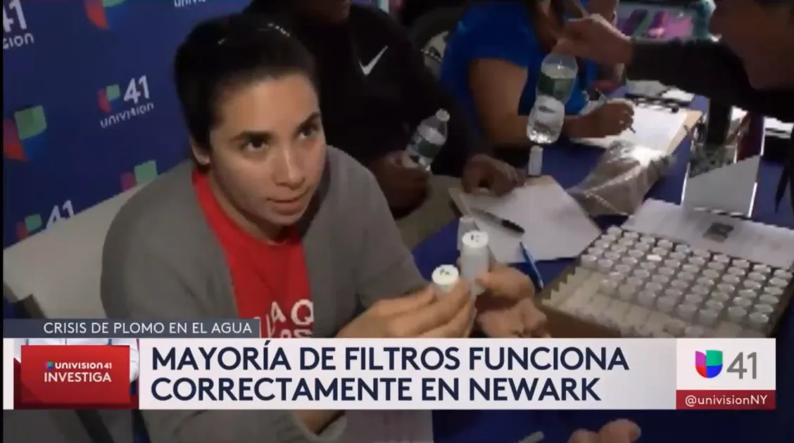 lead newark water univision testing