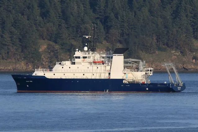 research vessel sally ride in the water