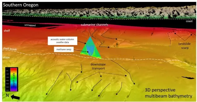 methane seep off coast of oregon