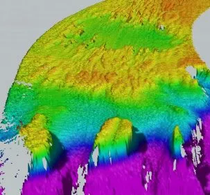 scan of seafloor