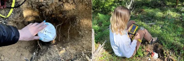 seismograph in hole