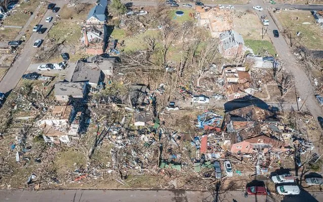 devastation of tornado