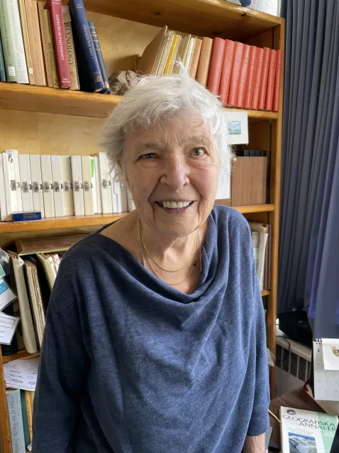 linda heusser in her office