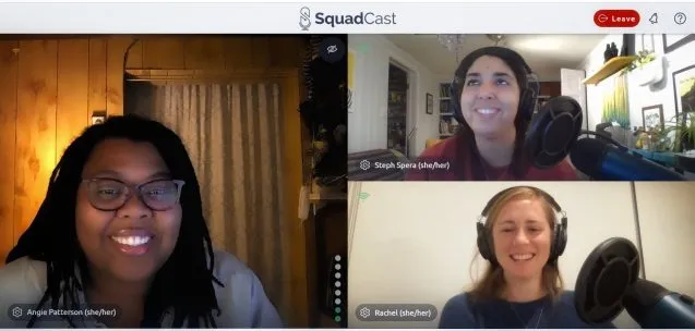 screenshot of video call 